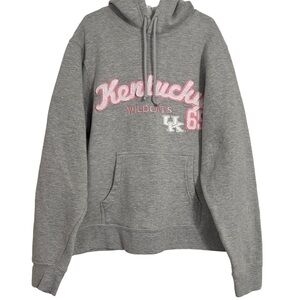 University of Kentucky Grey & Pink Hoodie Youth Size Medium
